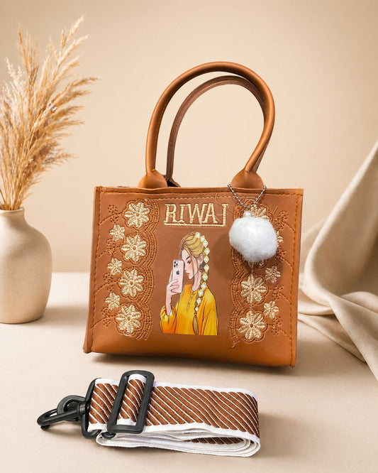 RIWAJ EMBROIDERY HAND BAG