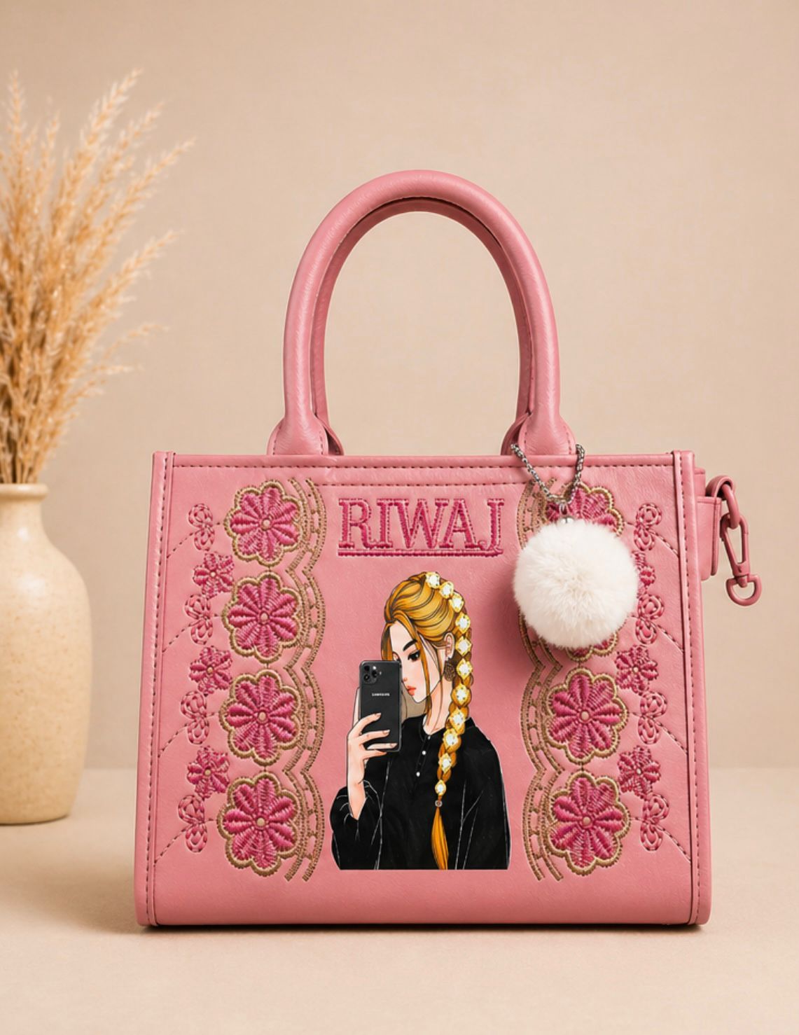 RIWAJ EMBROIDERY HAND BAG