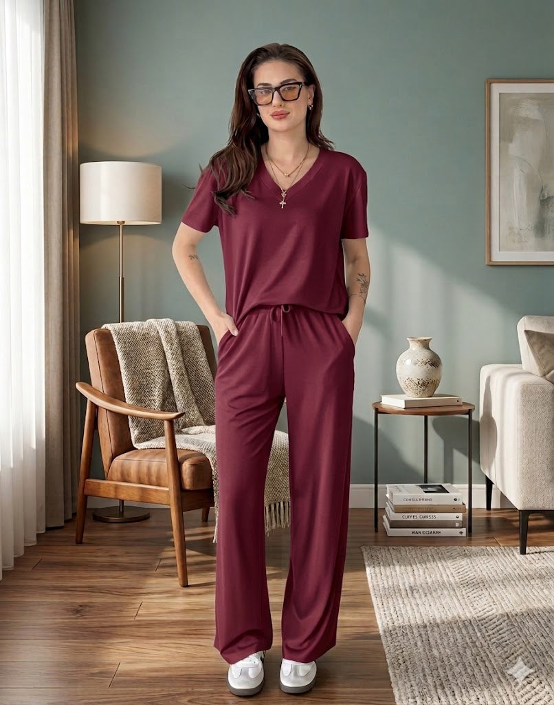 PLAIN COTTON PJ SET'S -SYLE-1