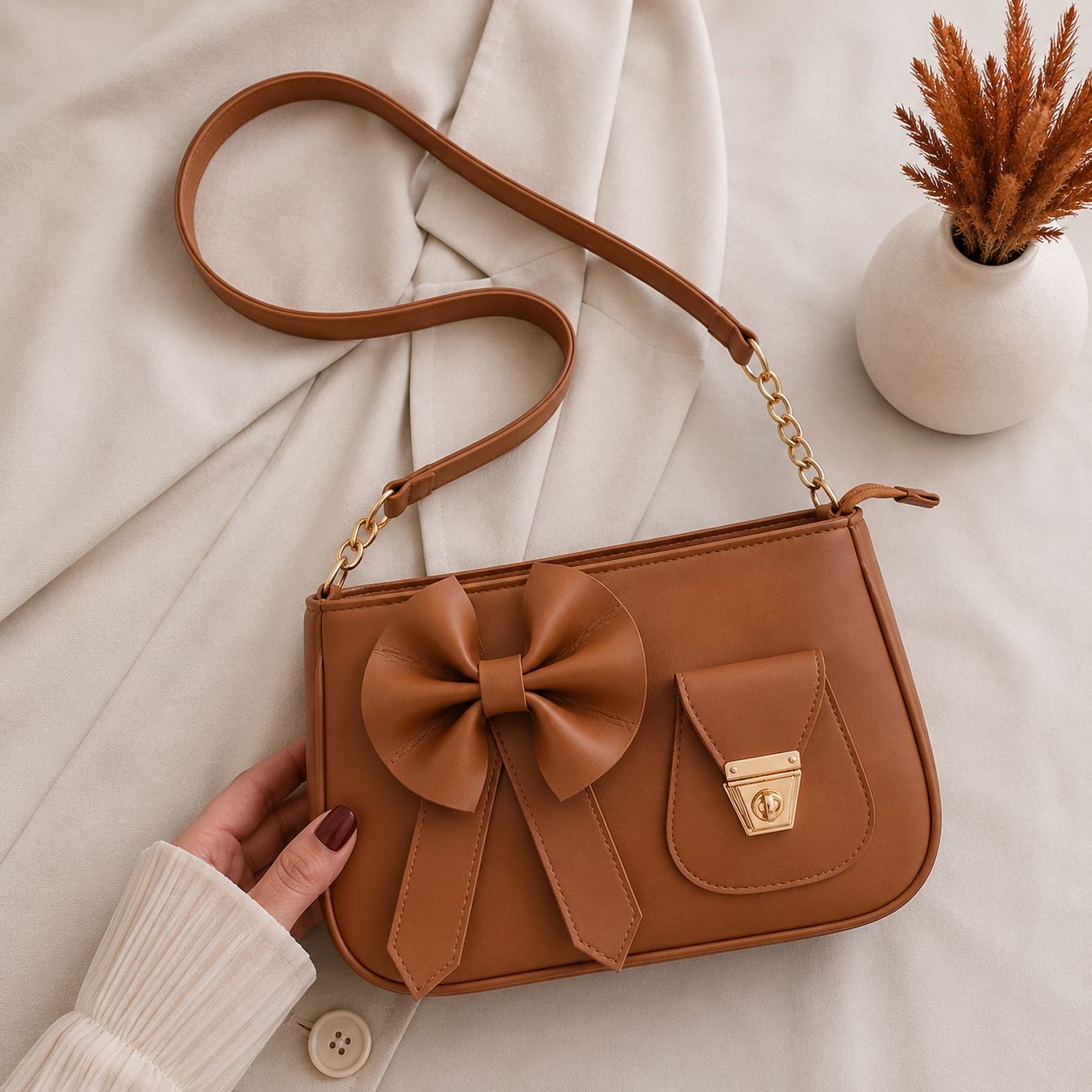 BELLA BOW HAND BAG