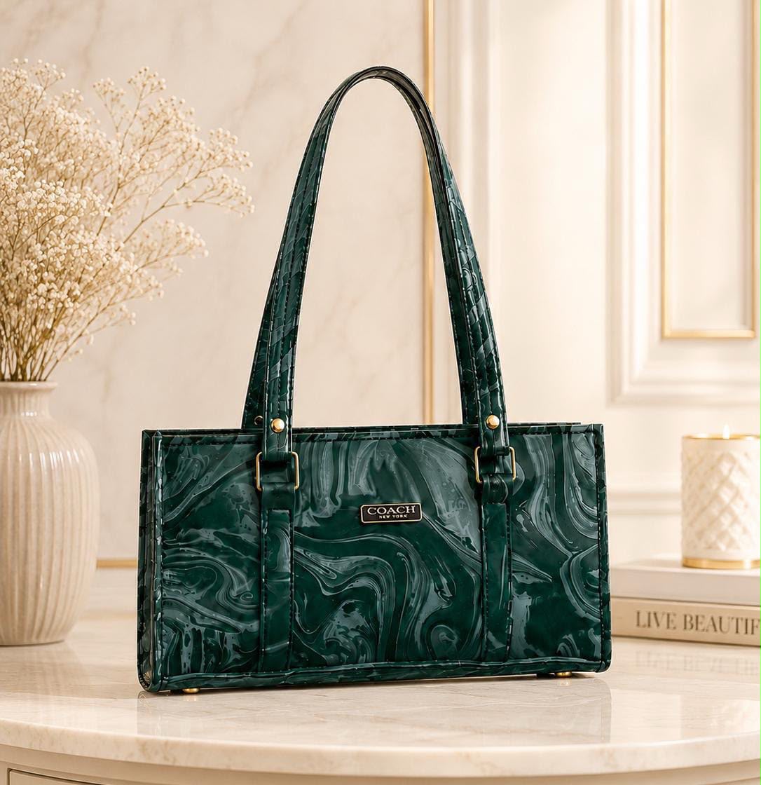 MARBLE TEXTURE SHOULDER BAG