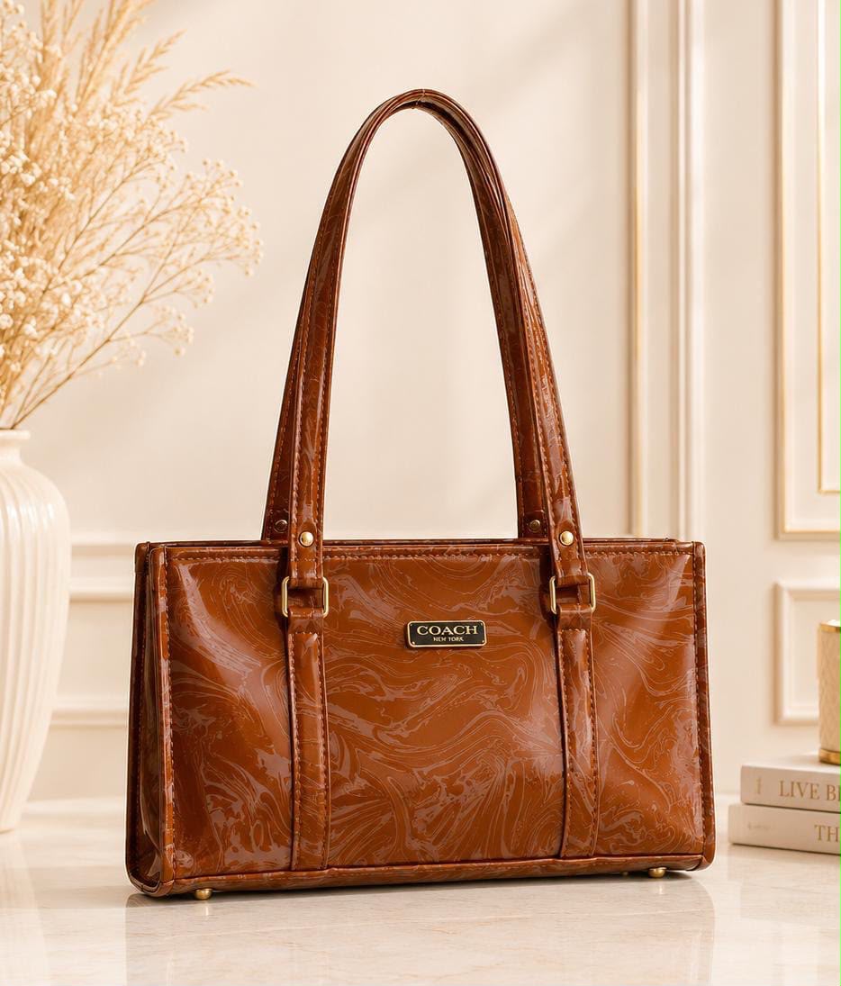 MARBLE TEXTURE SHOULDER BAG