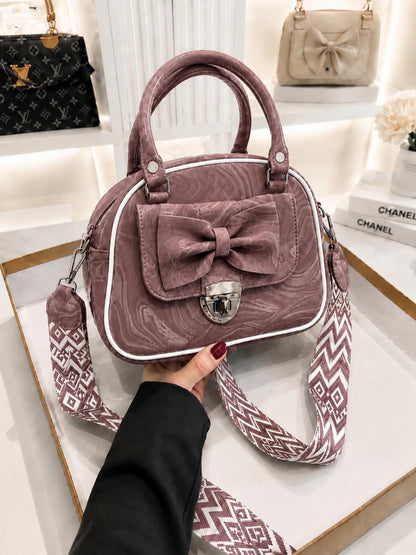 OCEAN MARBLE BOW BAG