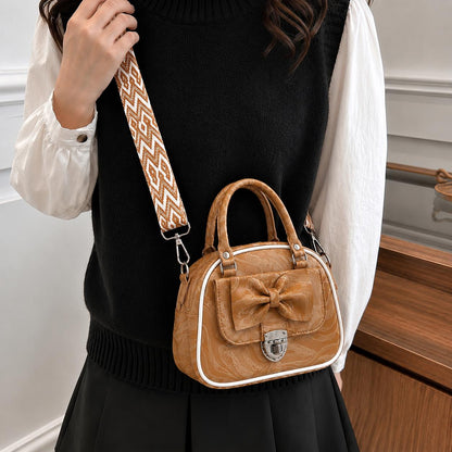 OCEAN MARBLE BOW BAG