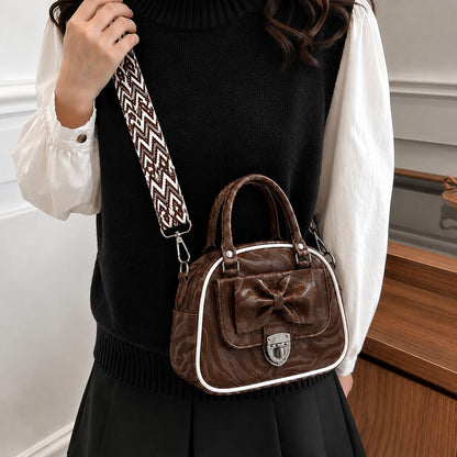 OCEAN MARBLE BOW BAG