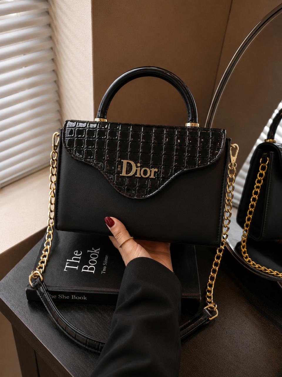 BLUSH CROC-TOP HAND BAG