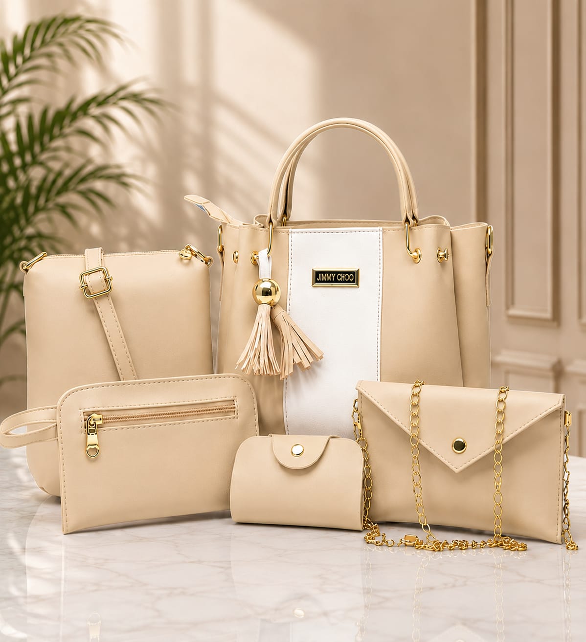 JIMMY CHOO HIGH QUALITY 5PCS SHOULDER BAG