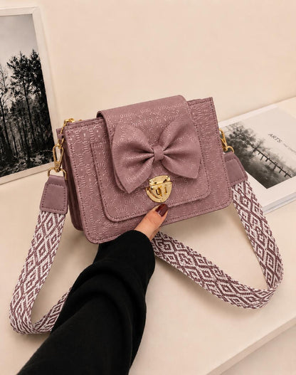 BOW LOCK CROSS-BODY BAG