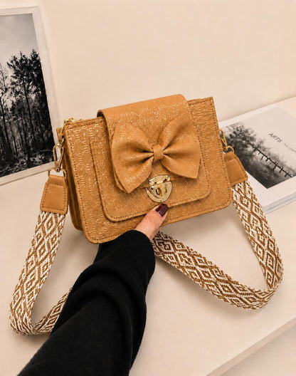 BOW LOCK CROSS-BODY BAG