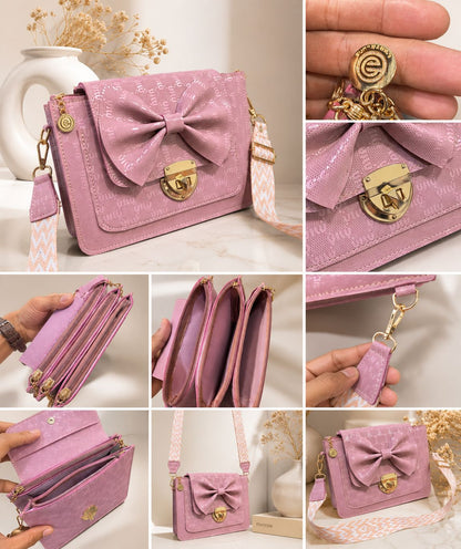 BOW LOCK CROSS-BODY BAG