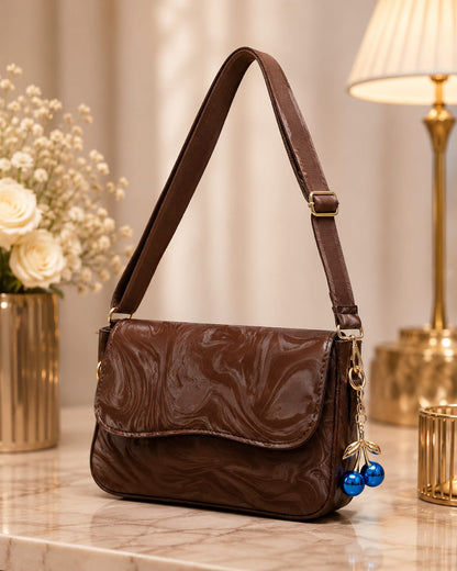 CHERRY SHOULDER BAG (MARBLE TEXTURED)