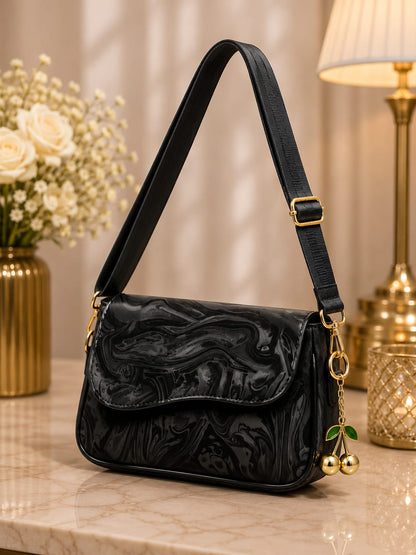 CHERRY SHOULDER BAG (MARBLE TEXTURED)
