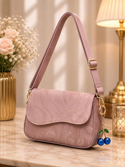 CHERRY SHOULDER BAG (MARBLE TEXTURED)