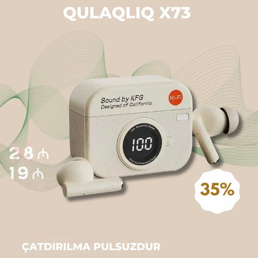 RETRO CAMERA EARBUDS - WHITE