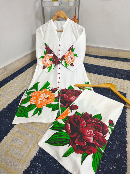 SWISS LAWN STITCHED SUIT - 2 PIECE