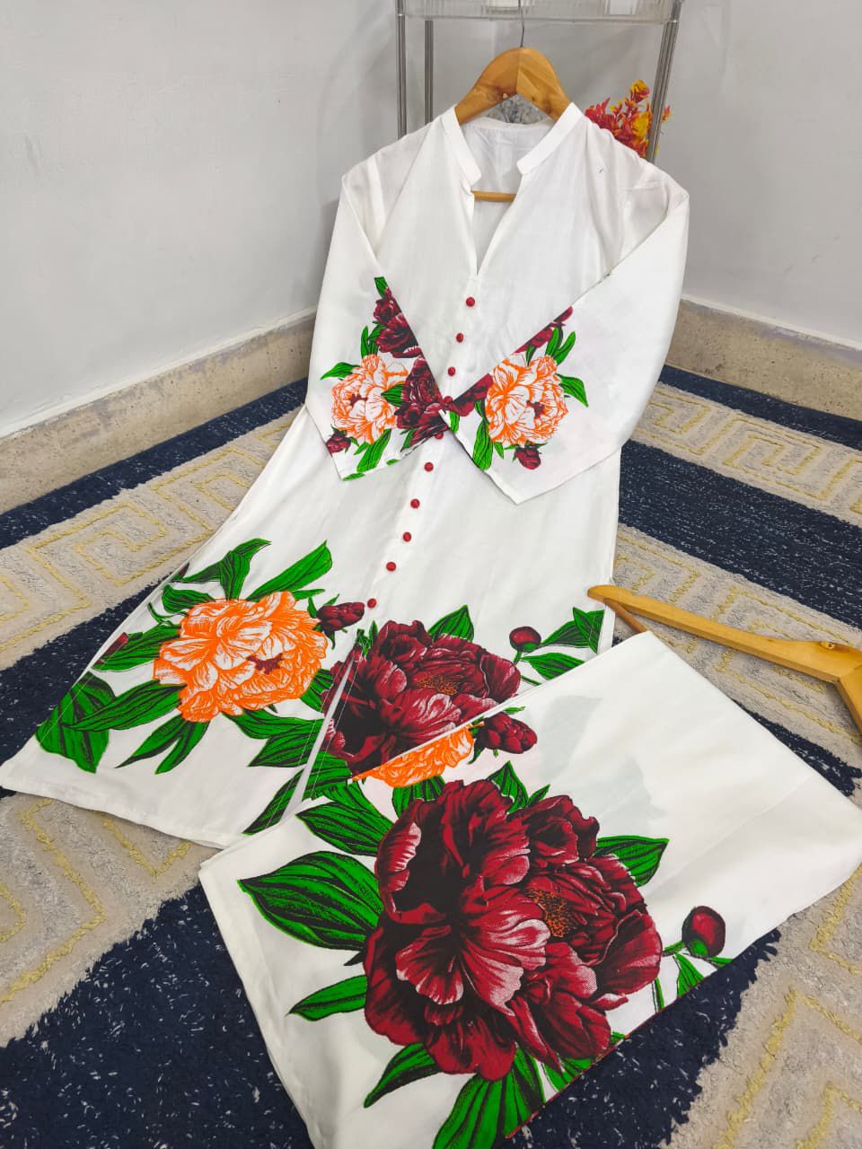 SWISS LAWN STITCHED SUIT - 2 PIECE