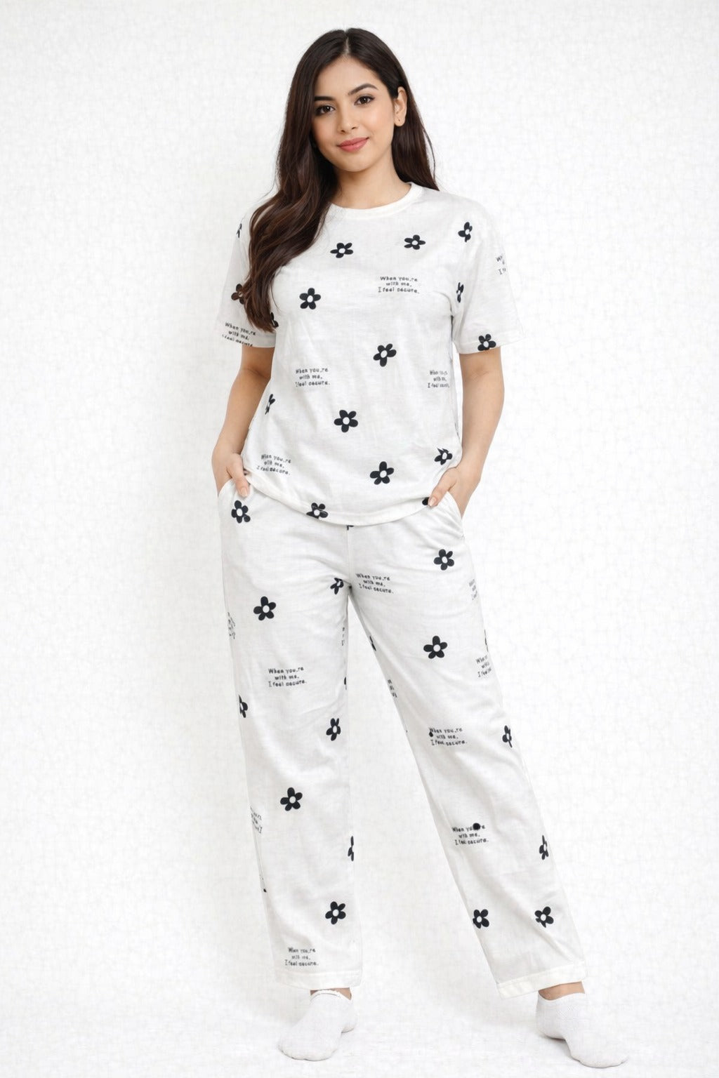 THE SECURE BLOOM PRINTED NIGHT SUIT