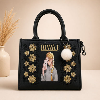 RIWAJ EMBROIDERY HAND BAG