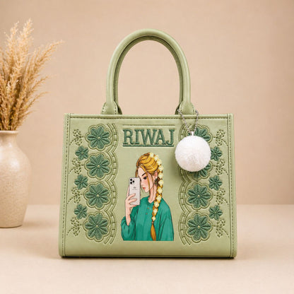 RIWAJ EMBROIDERY HAND BAG