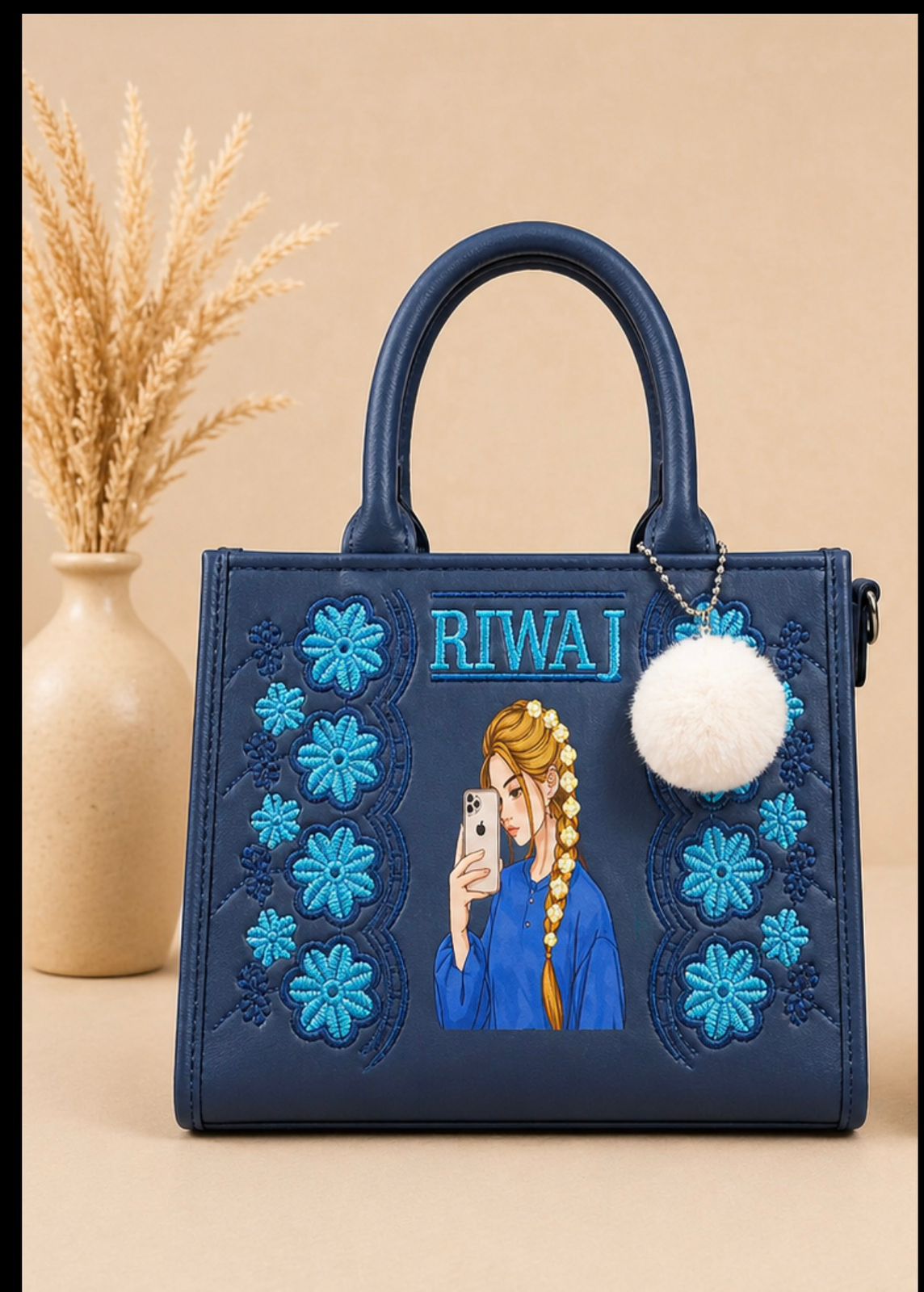 RIWAJ EMBROIDERY HAND BAG