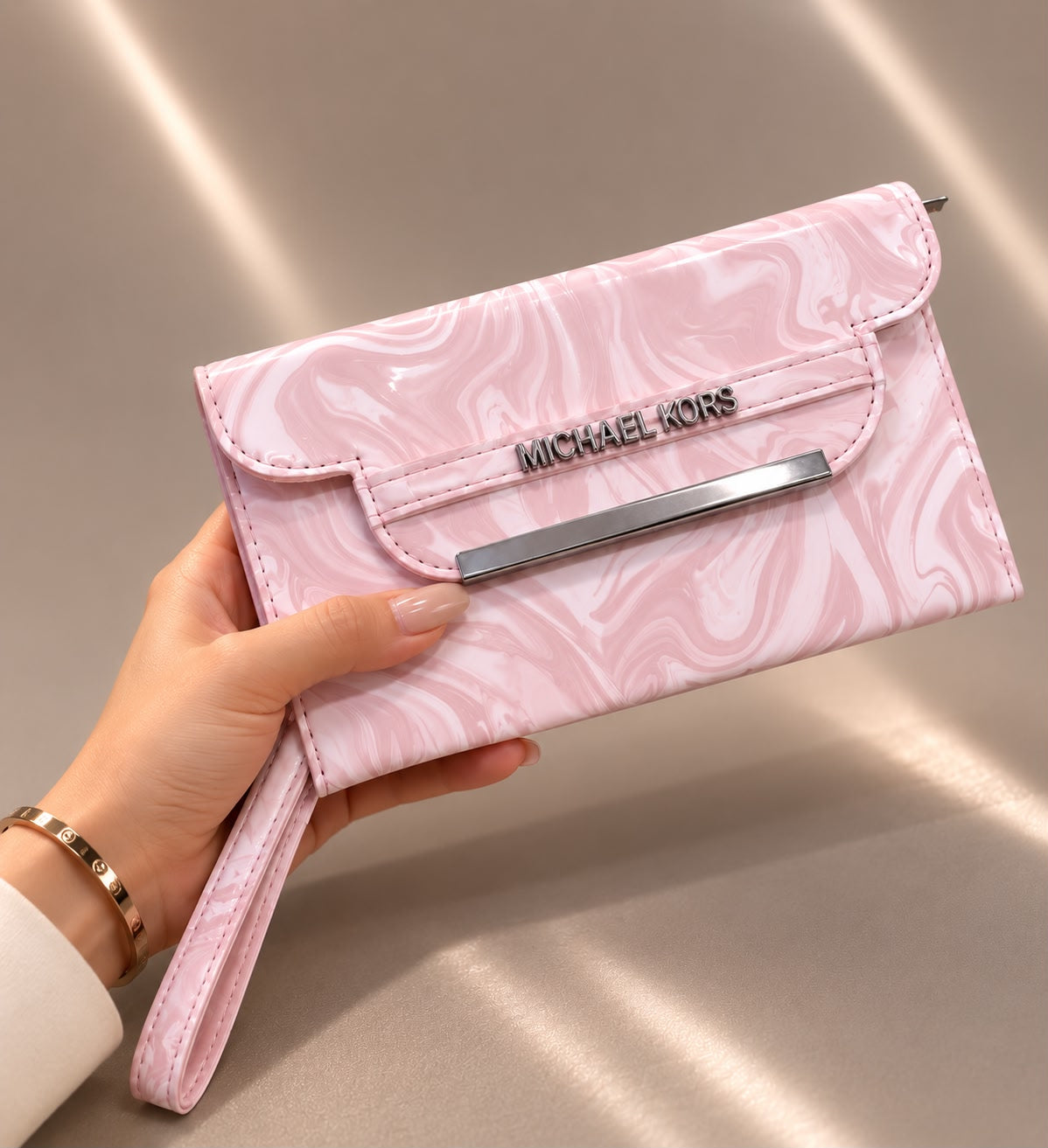 MARBLED CLUTCH SOFT BLUSH ELEGANCE S-2