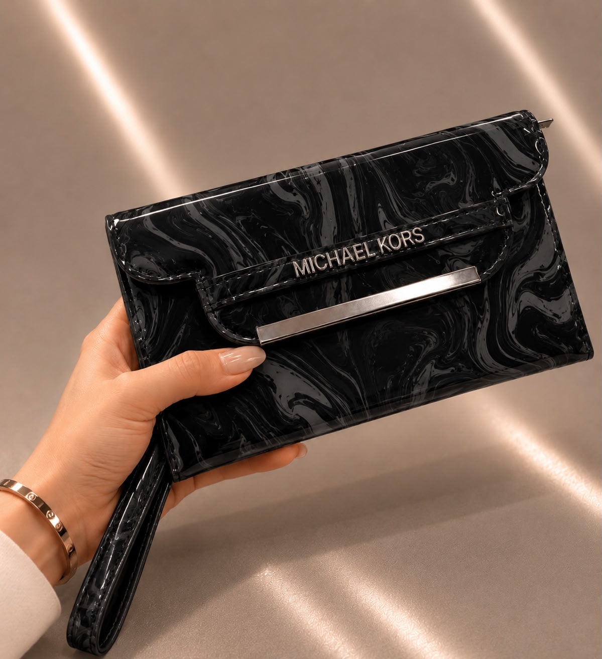 MARBLED CLUTCH SOFT BLUSH ELEGANCE S-2
