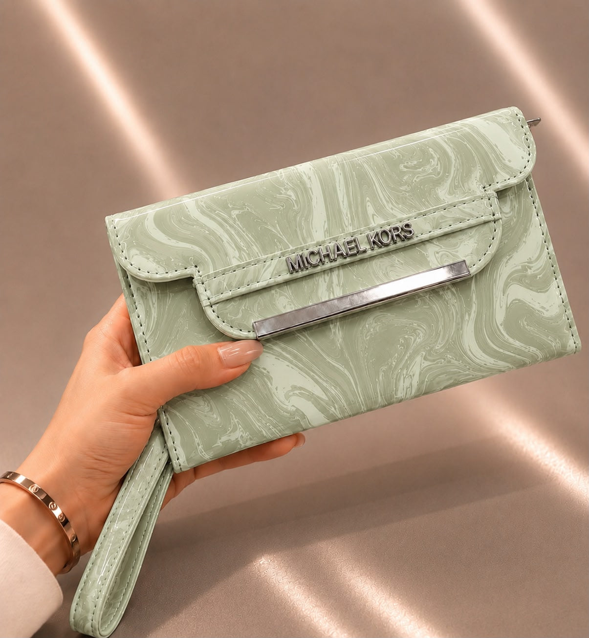 MARBLED CLUTCH SOFT BLUSH ELEGANCE S-2