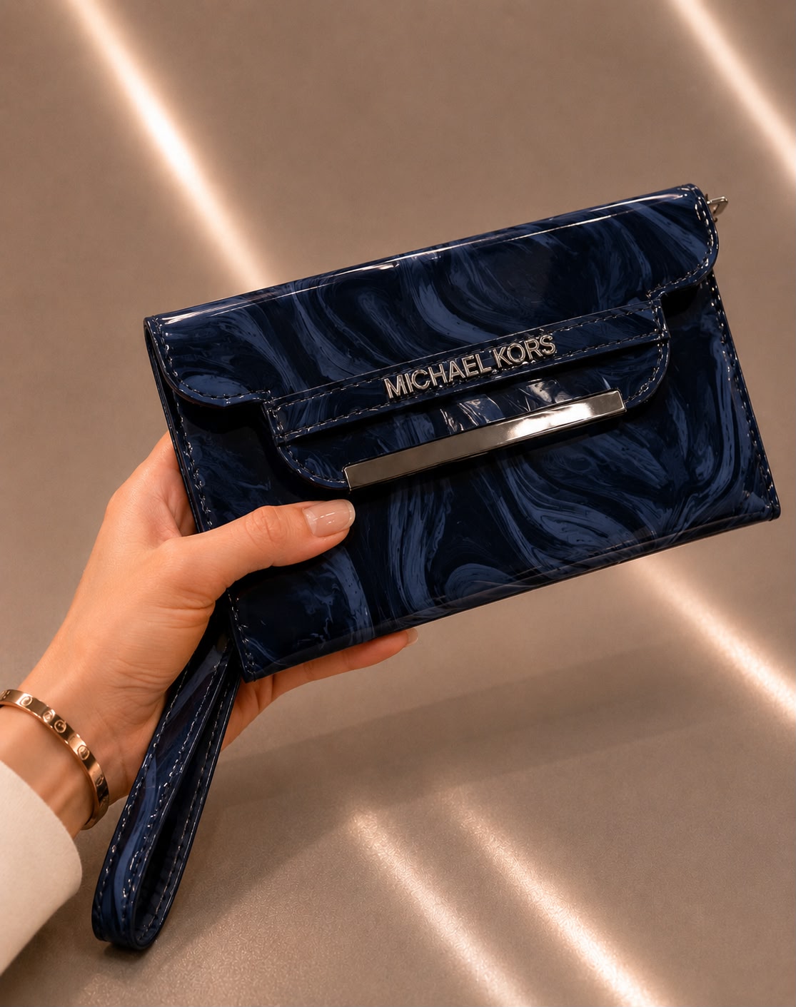 MARBLED CLUTCH SOFT BLUSH ELEGANCE S-2