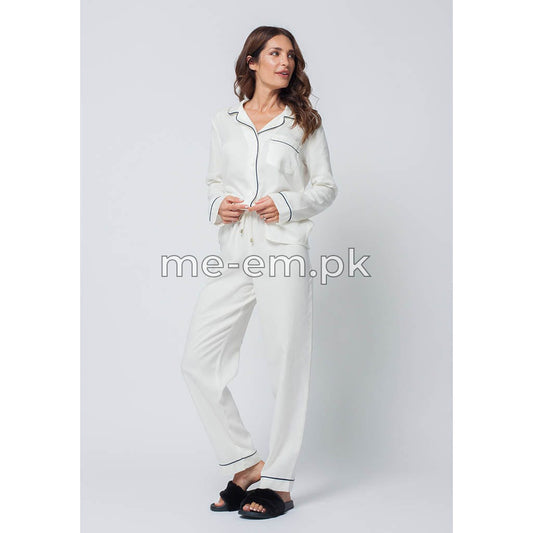 PLAIN SILK -  WHITE