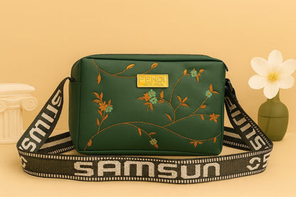 Flower Embroidery CrossBody bag