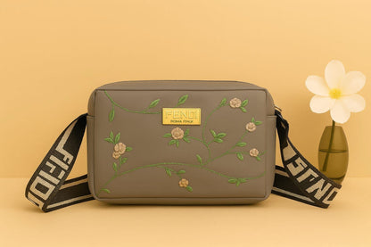 Flower Embroidery CrossBody bag