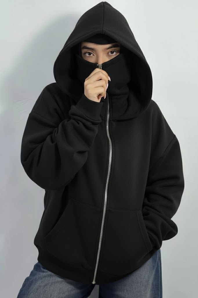 Women Long Coat - Charcoal Winter Fleece – Meem.pk