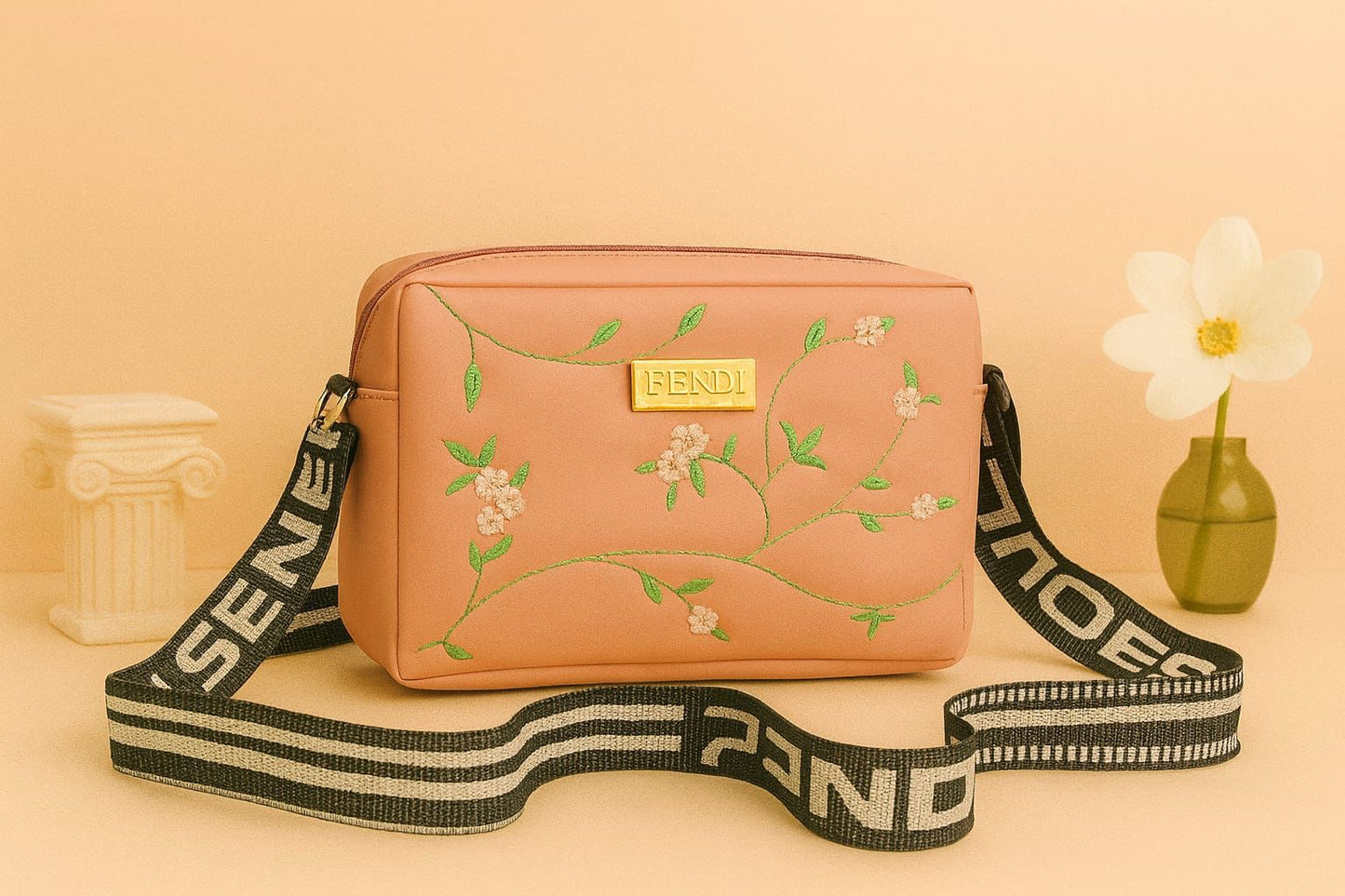 Flower Embroidery CrossBody bag