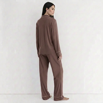 Dusty brown pajama back view