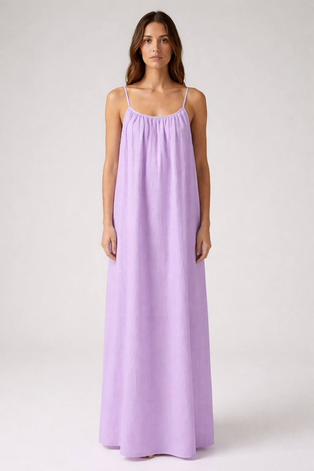Premium Women's Linen STUNNING BACKLESS MAXI DRESS SBS-2
