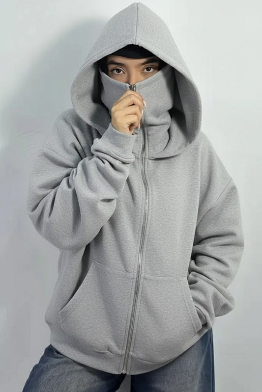 BALACLAVA NINJA HOODIE - GREY