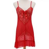 Red Heart Lace Babydoll NC113500-2