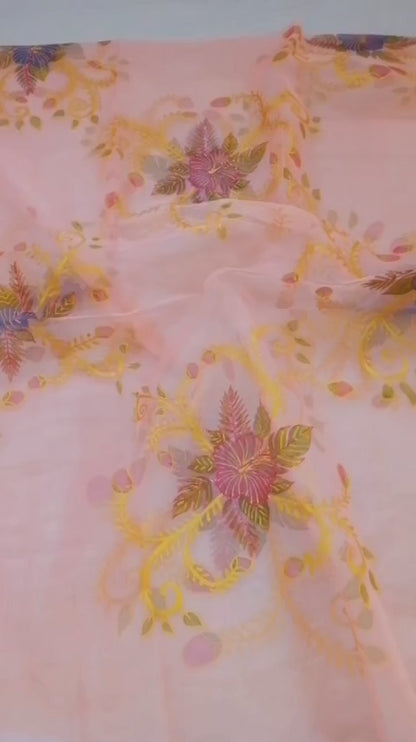 Hand Painted Dupatta  - 003